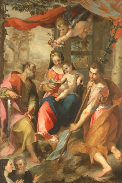 Madonna van San Simone met St. Simon door Federico Barocci